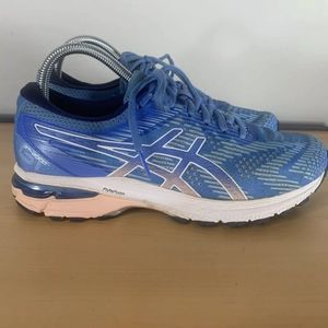 Asics Womens GT 2000 8 1012A591 Blue Running Athletic Shoes Sneakers Size 9